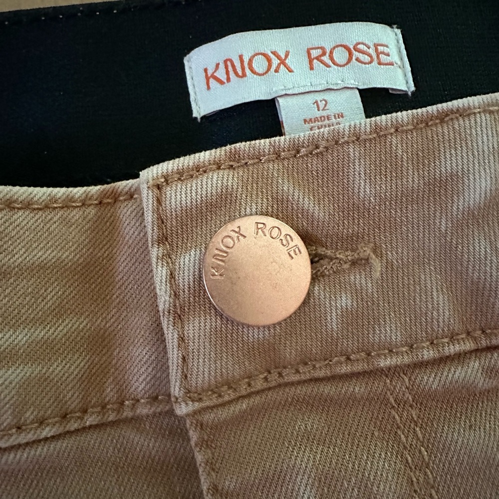 Knox Rose Women's Skinny Jeans in Tan - Picture 5 of 5